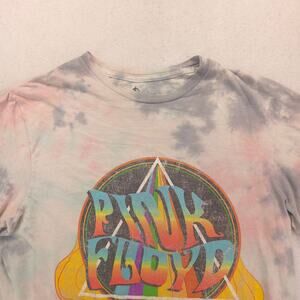 Pink Floyd Band Graphic Short Sleeve T Shirt Womens Size Medium M Tie Dye